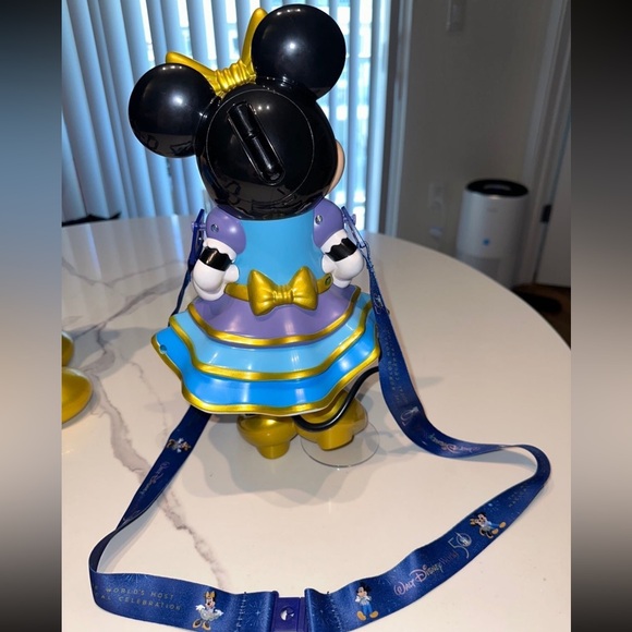 Walt Disney World 50th Anniversary Mickey and Minnie Popcorn Bucket and Sipper - Picture 7 of 11